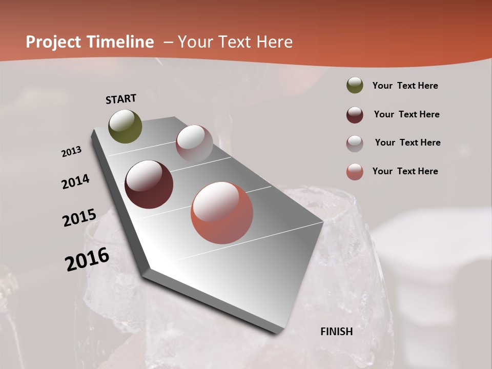 Ocean Islands Path PowerPoint Template