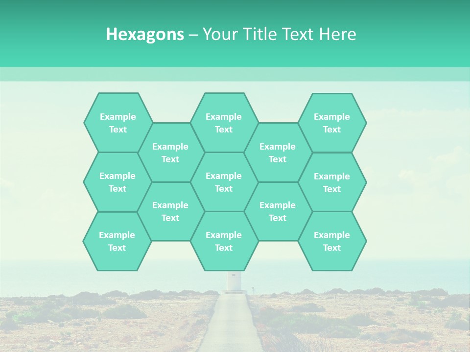 Ocean Islands Path PowerPoint Template