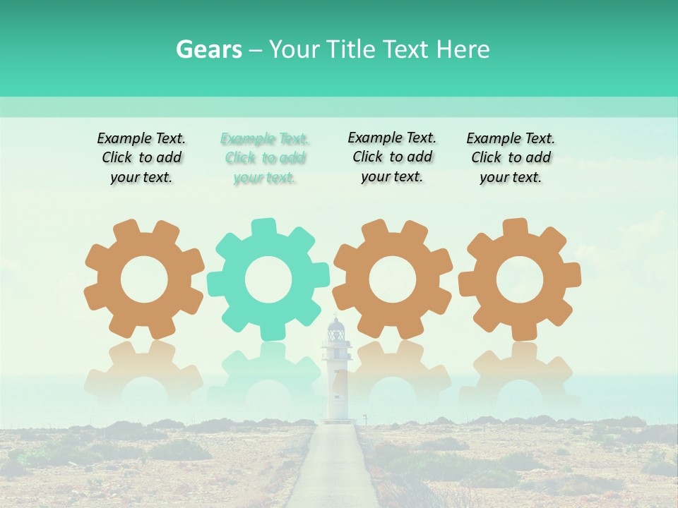 Ocean Islands Path PowerPoint Template