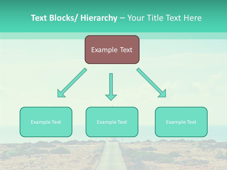 Ocean Islands Path PowerPoint Template