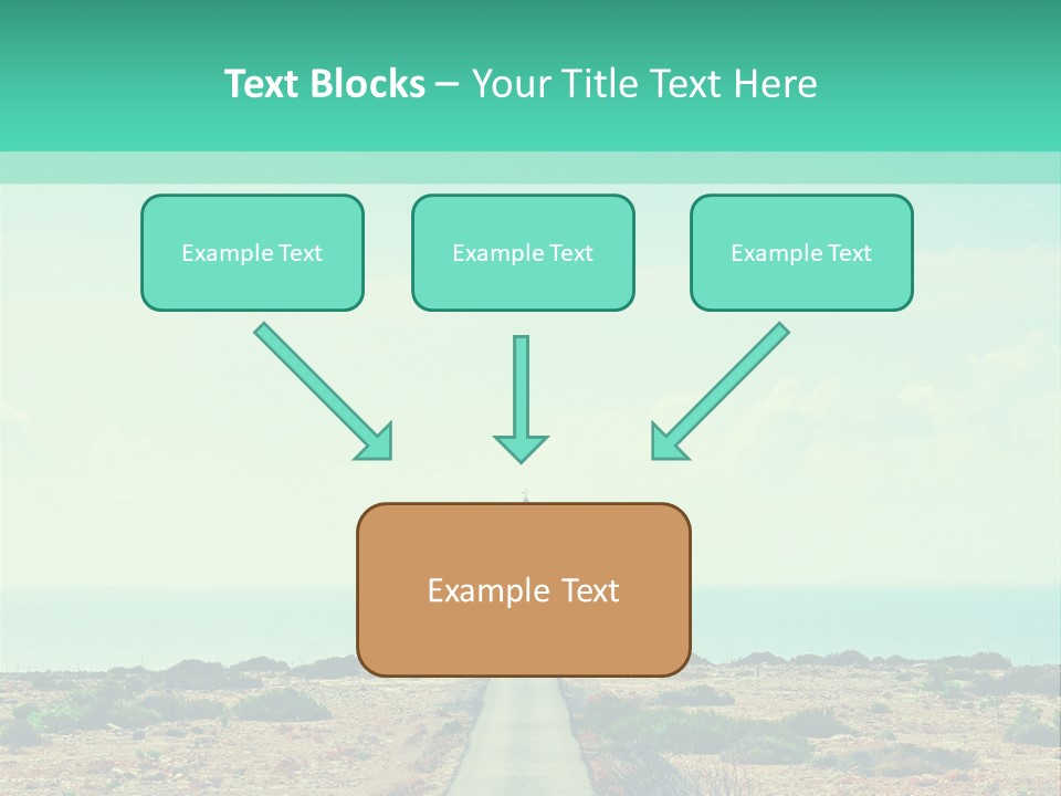Ocean Islands Path PowerPoint Template