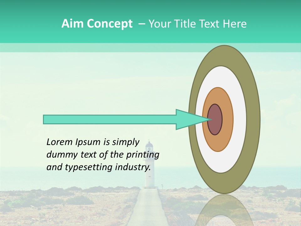 Ocean Islands Path PowerPoint Template