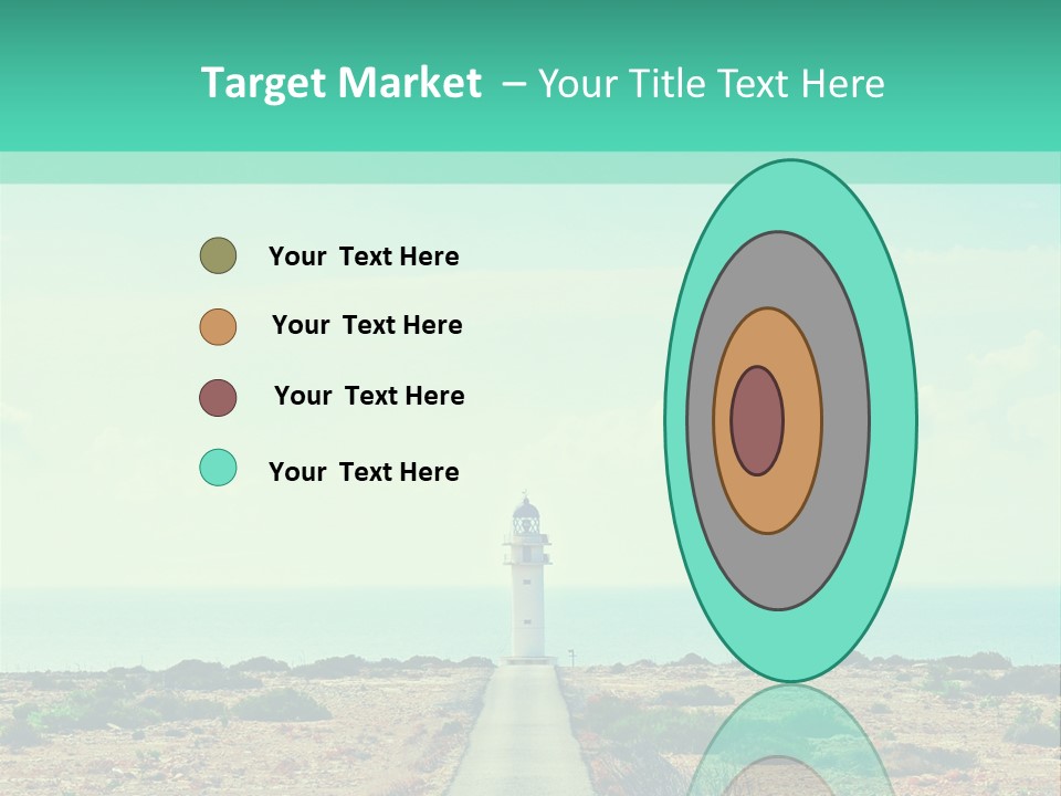 Ocean Islands Path PowerPoint Template