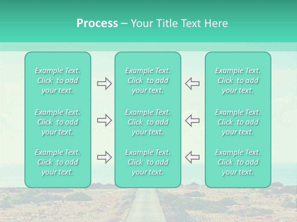 Ocean Islands Path PowerPoint Template