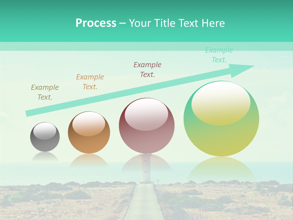 Ocean Islands Path PowerPoint Template