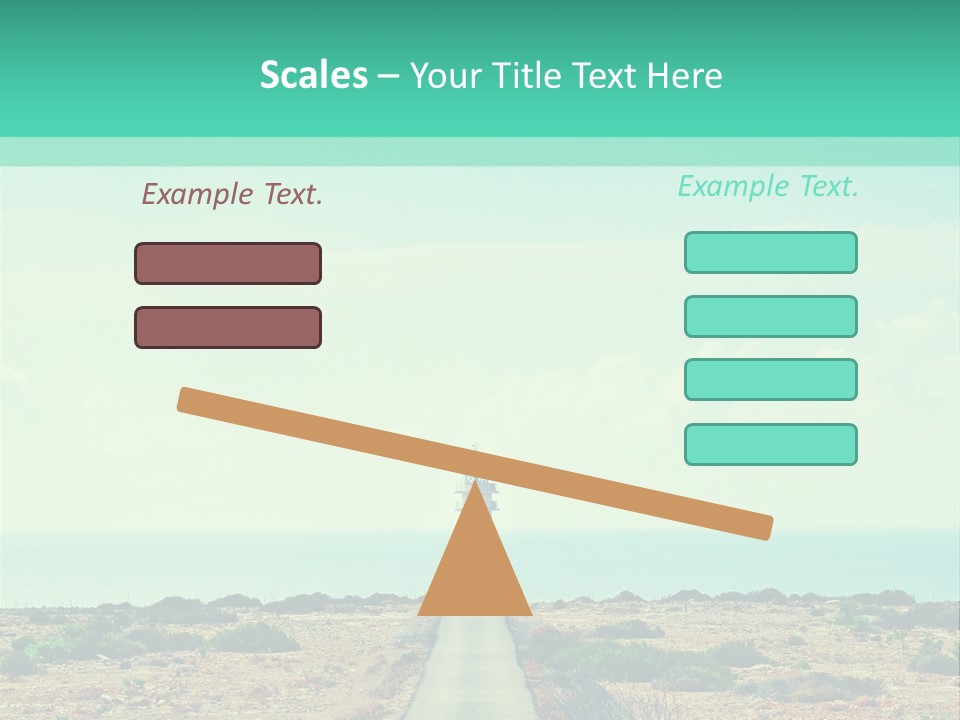 Ocean Islands Path PowerPoint Template