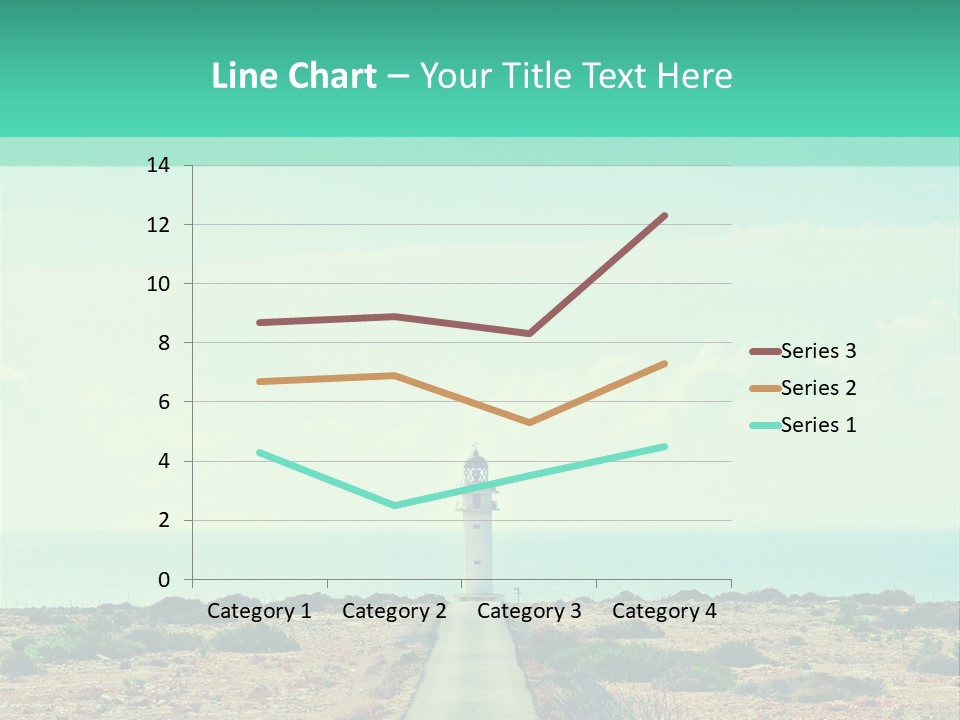 Ocean Islands Path PowerPoint Template