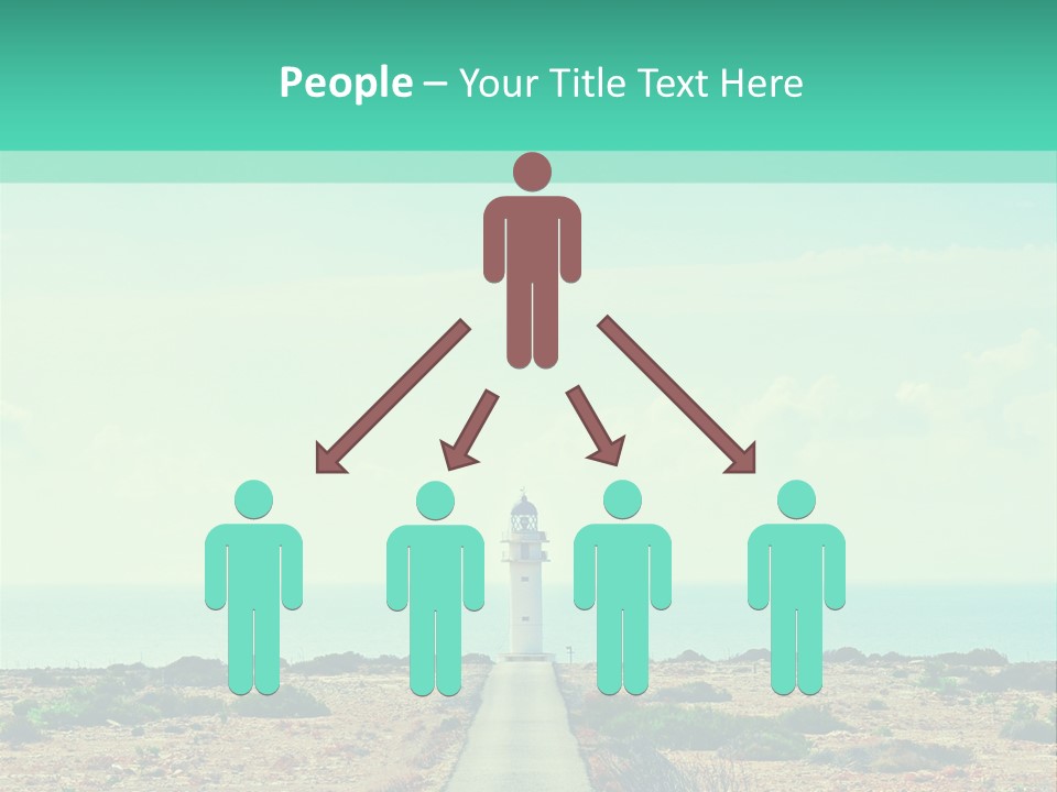 Ocean Islands Path PowerPoint Template