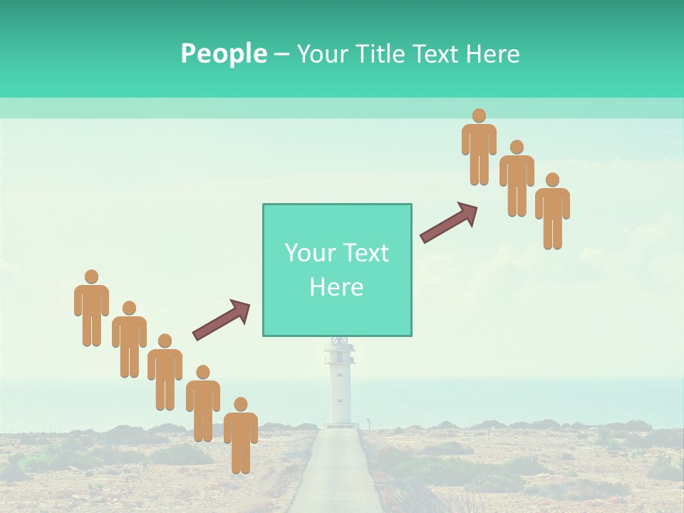 Ocean Islands Path PowerPoint Template