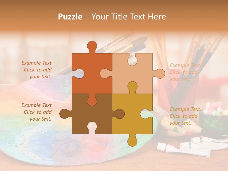 Table Palette Design PowerPoint Template