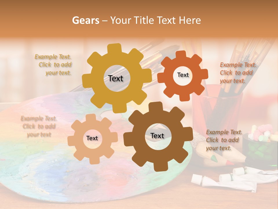 Table Palette Design PowerPoint Template