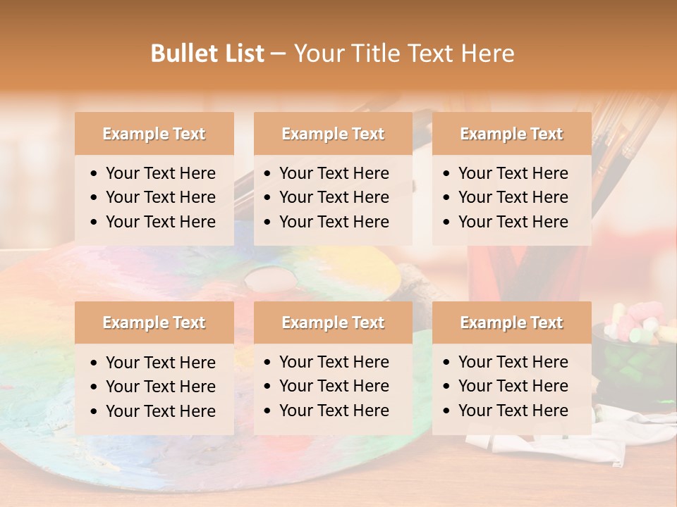 Table Palette Design PowerPoint Template