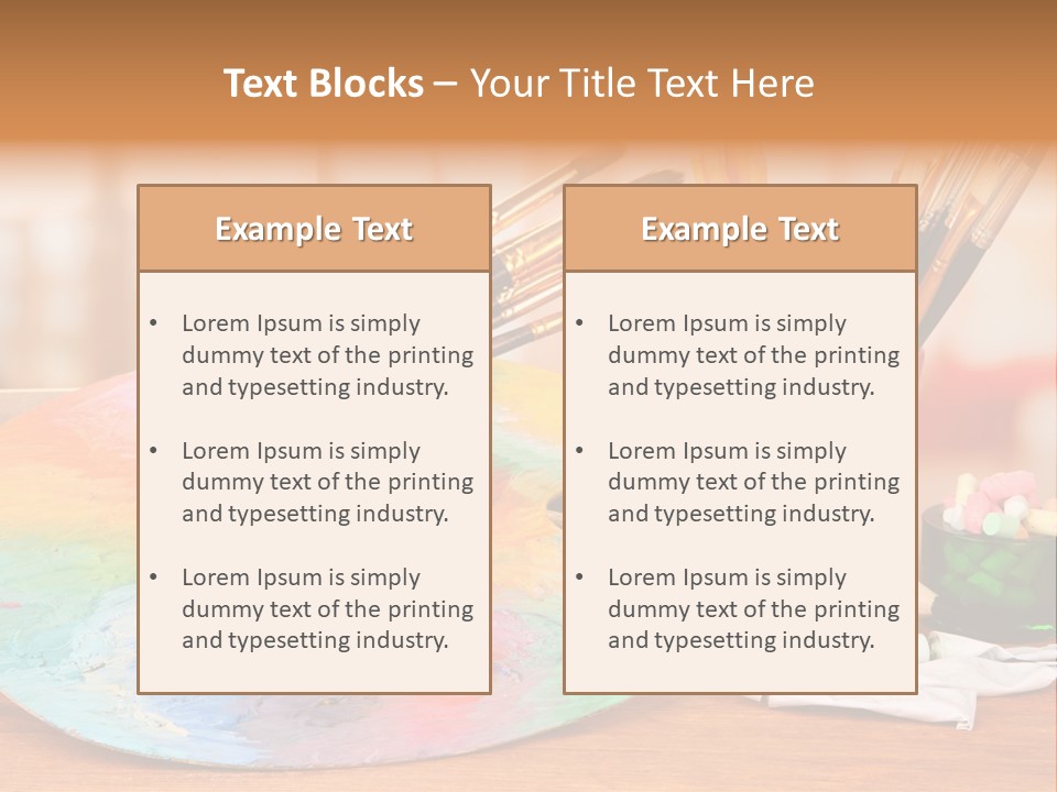 Table Palette Design PowerPoint Template