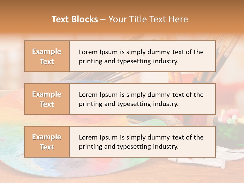 Table Palette Design PowerPoint Template