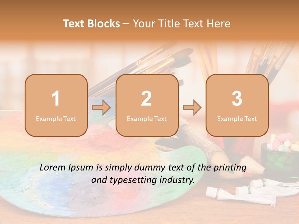 Table Palette Design PowerPoint Template