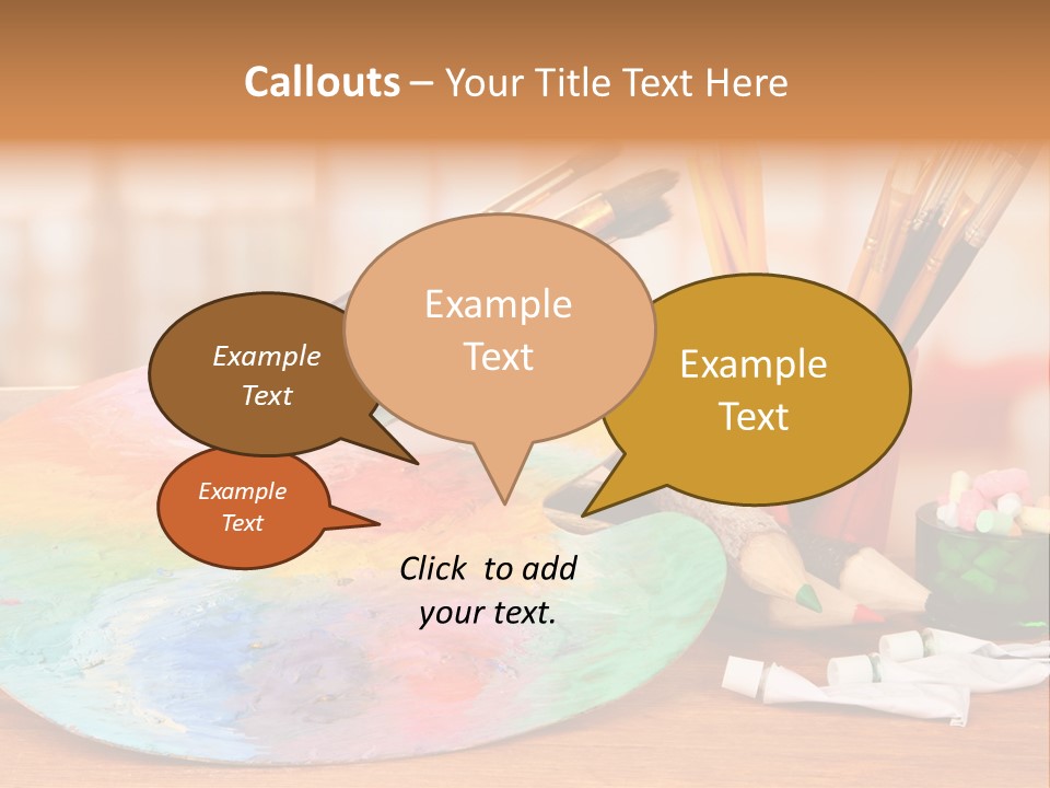 Table Palette Design PowerPoint Template