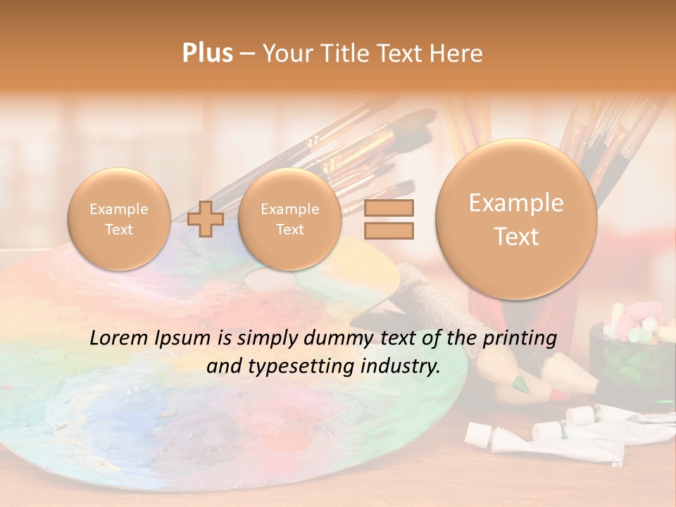 Table Palette Design PowerPoint Template