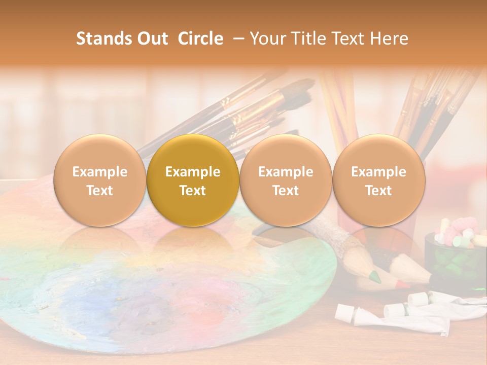 Table Palette Design PowerPoint Template