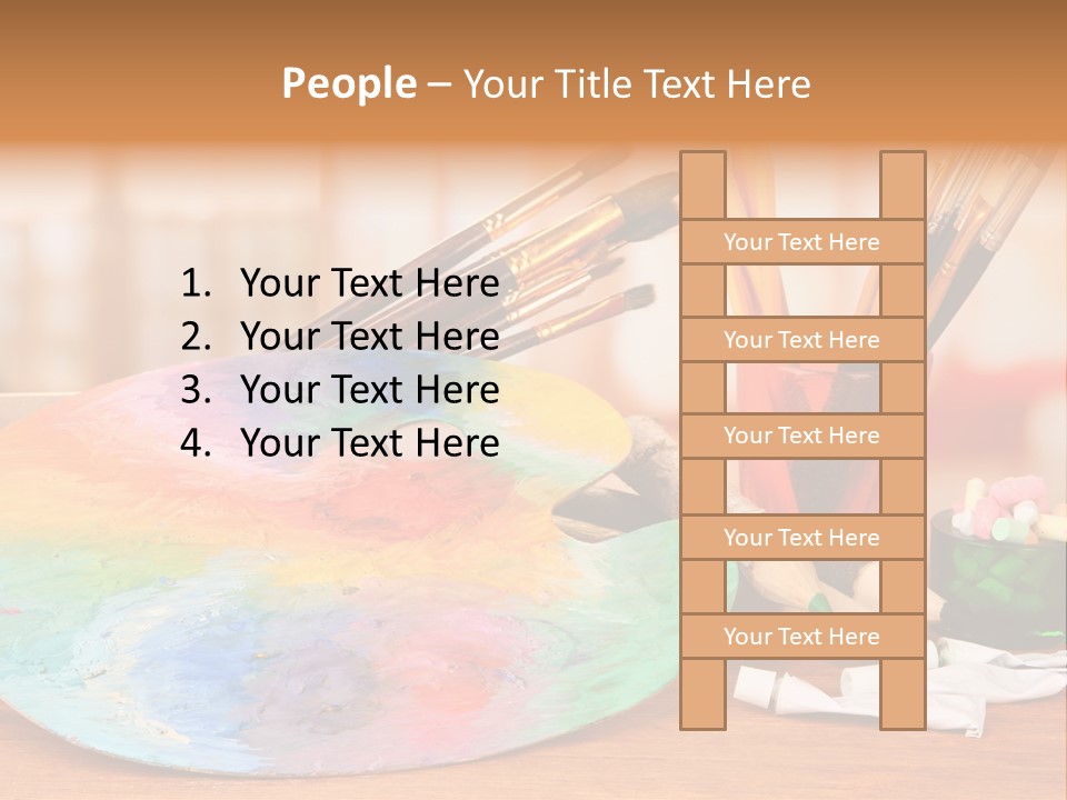 Table Palette Design PowerPoint Template