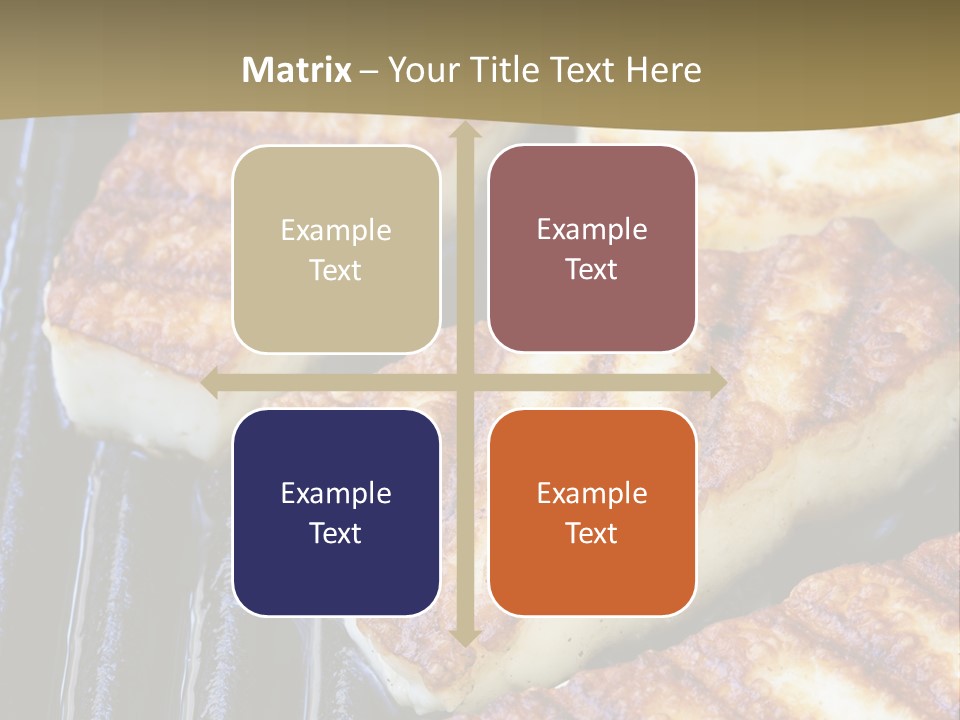 Grilling Saganaki Food PowerPoint Template