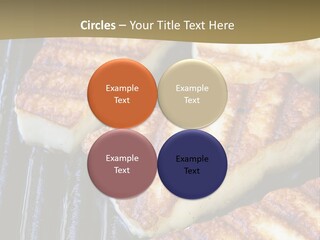 Grilling Saganaki Food PowerPoint Template