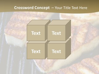 Grilling Saganaki Food PowerPoint Template