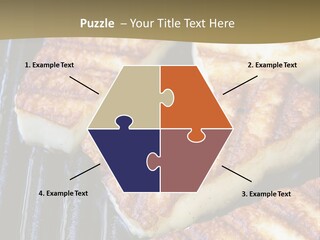 Grilling Saganaki Food PowerPoint Template