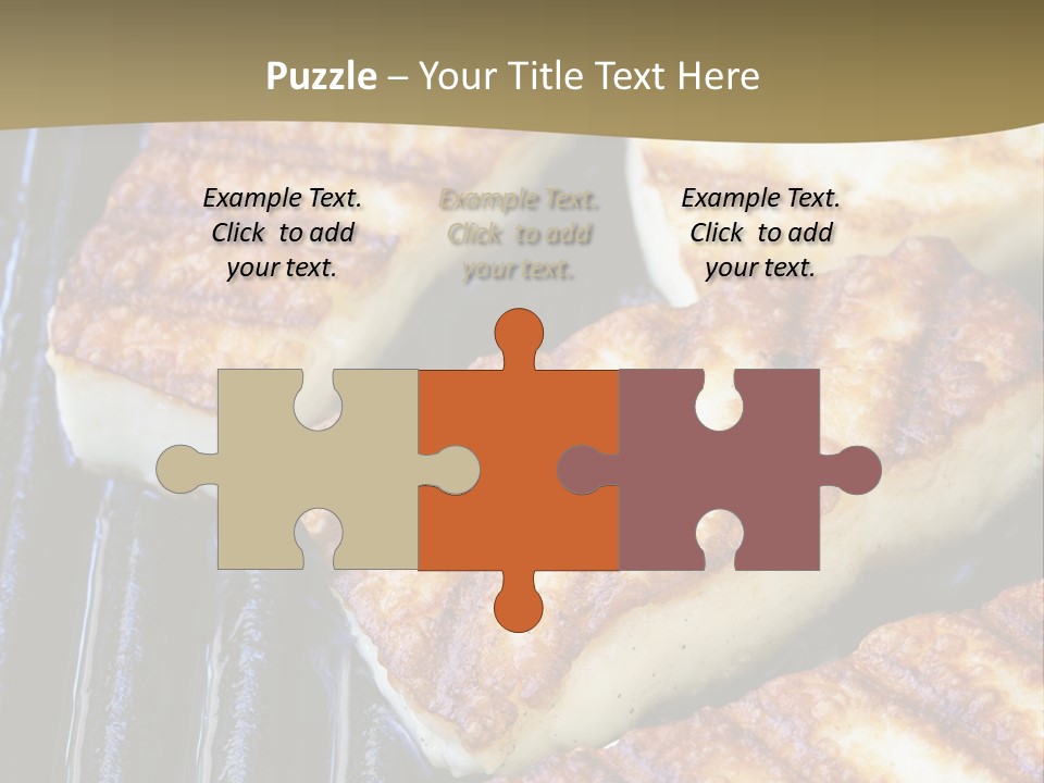 Grilling Saganaki Food PowerPoint Template