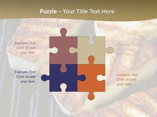 Grilling Saganaki Food PowerPoint Template