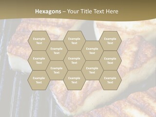 Grilling Saganaki Food PowerPoint Template
