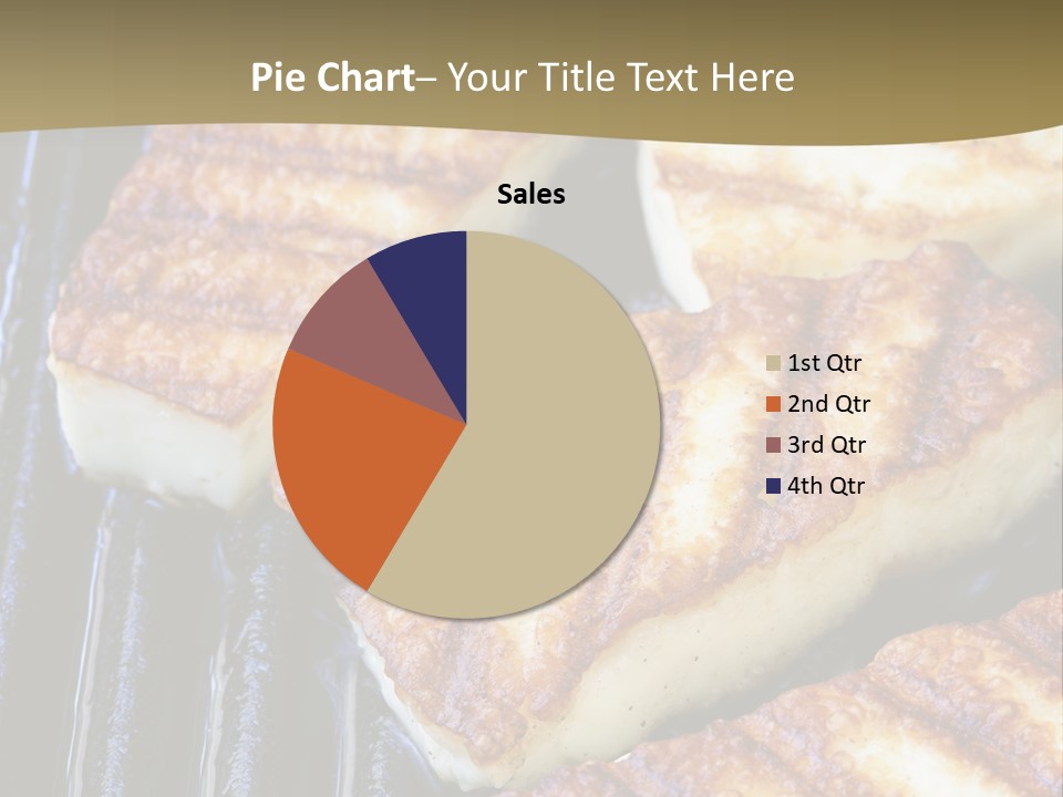 Grilling Saganaki Food PowerPoint Template
