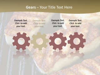 Grilling Saganaki Food PowerPoint Template