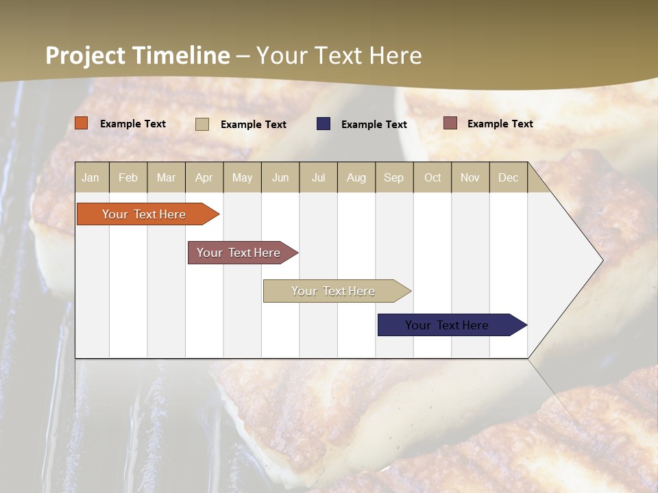 Grilling Saganaki Food PowerPoint Template