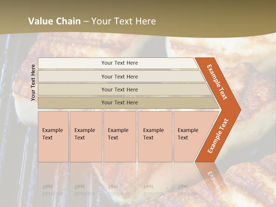 Grilling Saganaki Food PowerPoint Template