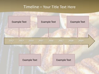 Grilling Saganaki Food PowerPoint Template