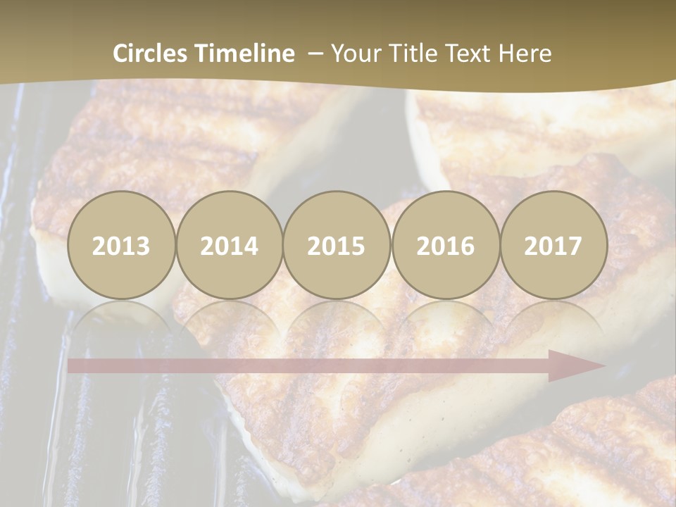 Grilling Saganaki Food PowerPoint Template