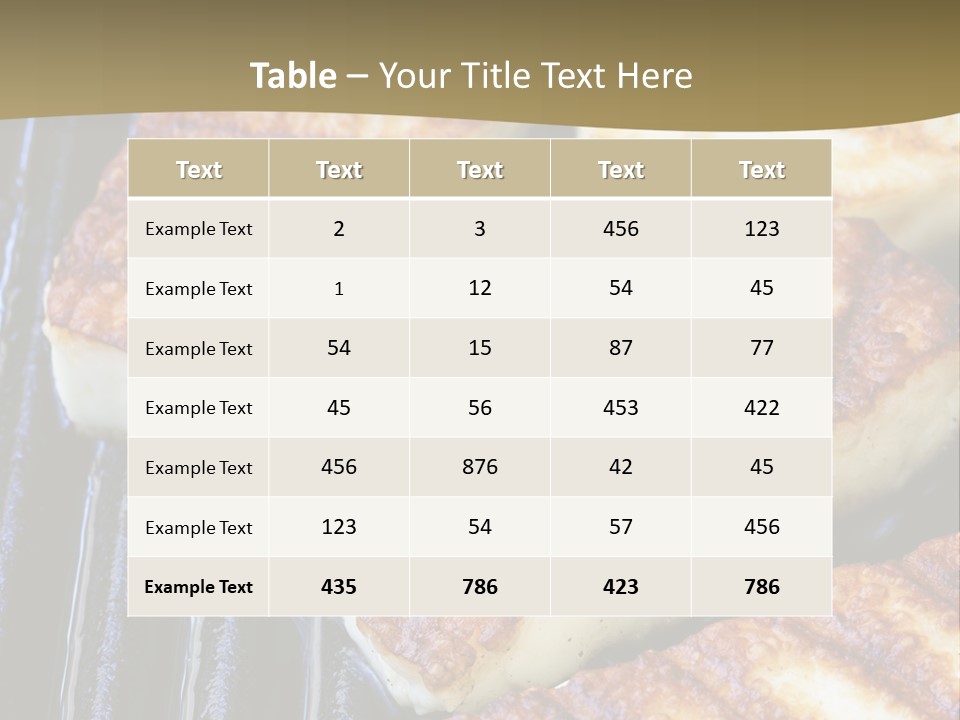 Grilling Saganaki Food PowerPoint Template