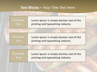 Grilling Saganaki Food PowerPoint Template