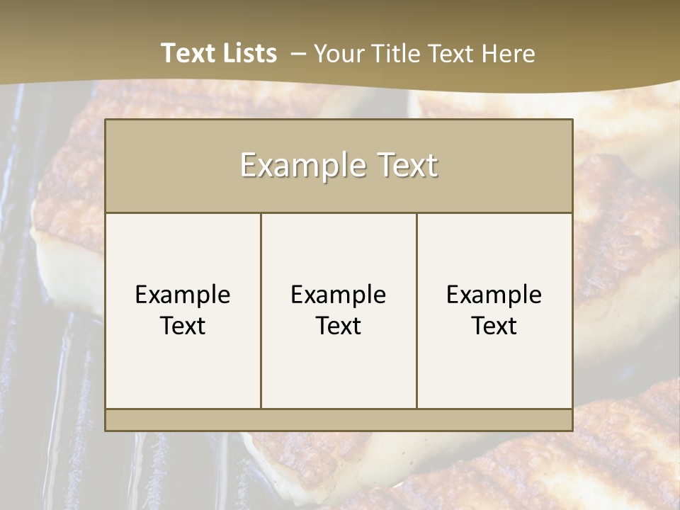 Grilling Saganaki Food PowerPoint Template