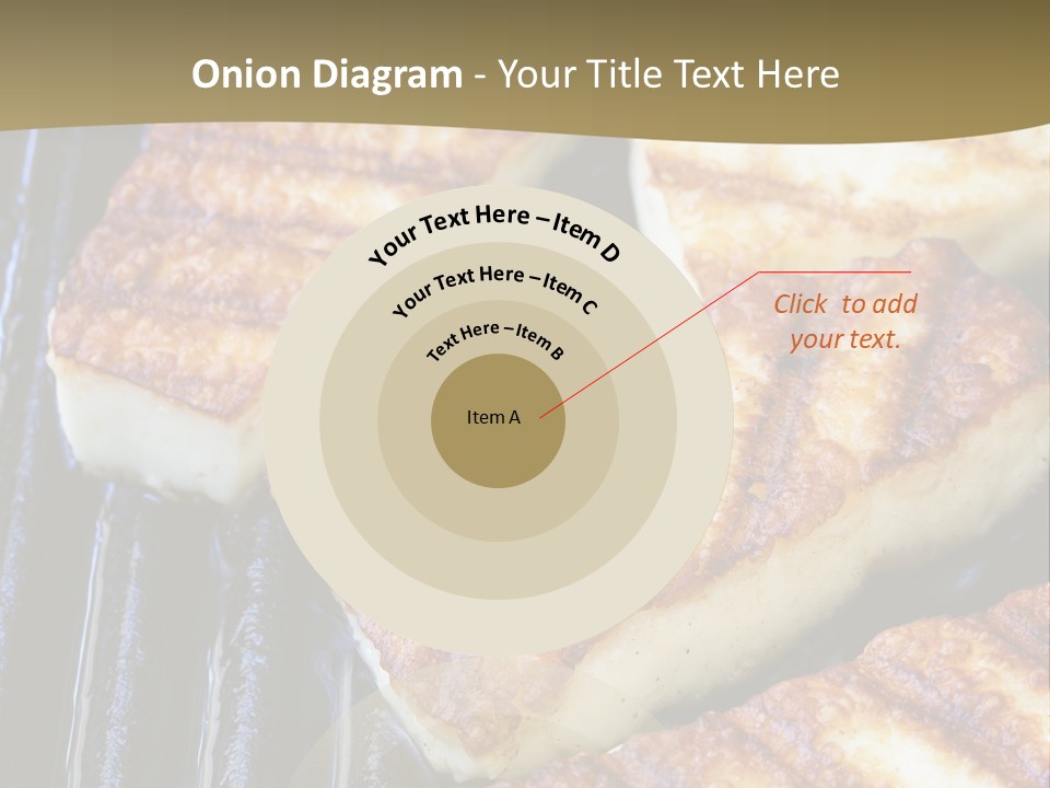 Grilling Saganaki Food PowerPoint Template