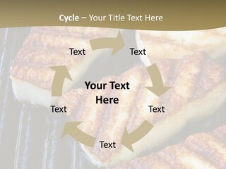 Grilling Saganaki Food PowerPoint Template