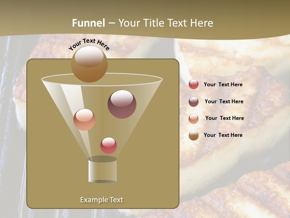 Grilling Saganaki Food PowerPoint Template