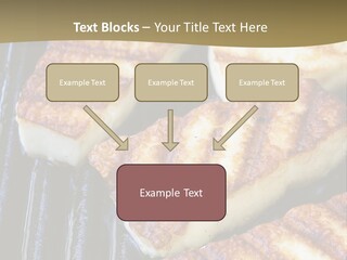Grilling Saganaki Food PowerPoint Template