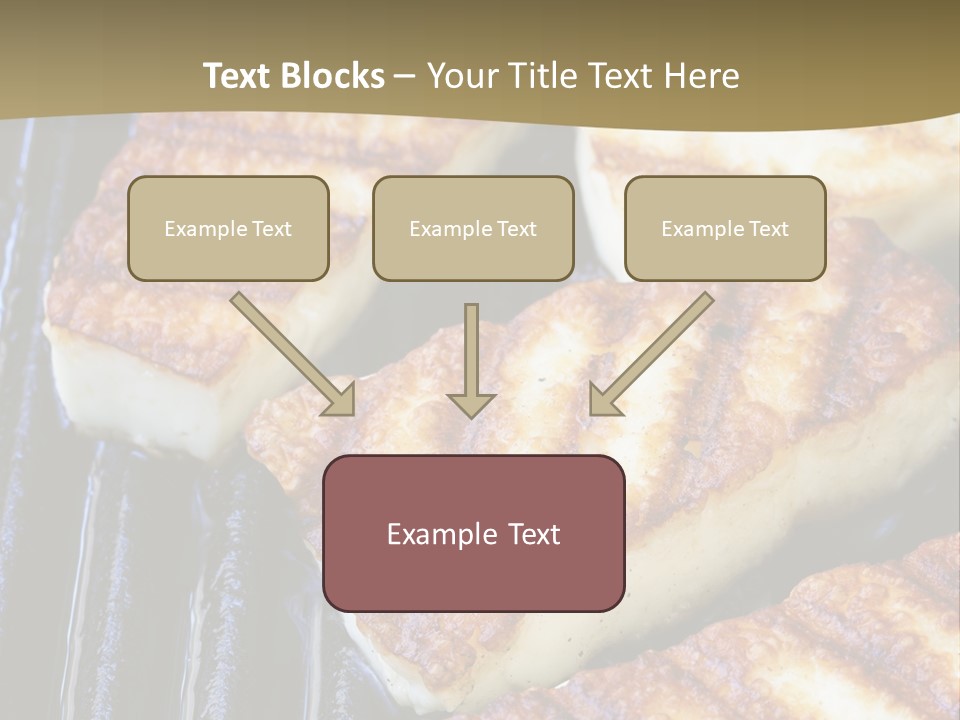 Grilling Saganaki Food PowerPoint Template