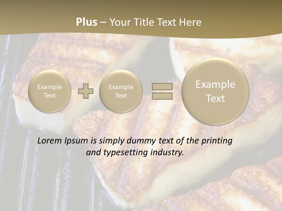 Grilling Saganaki Food PowerPoint Template