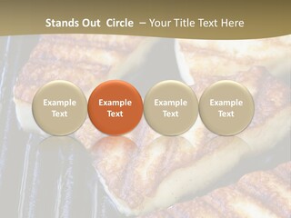 Grilling Saganaki Food PowerPoint Template