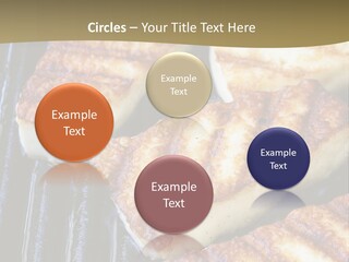 Grilling Saganaki Food PowerPoint Template