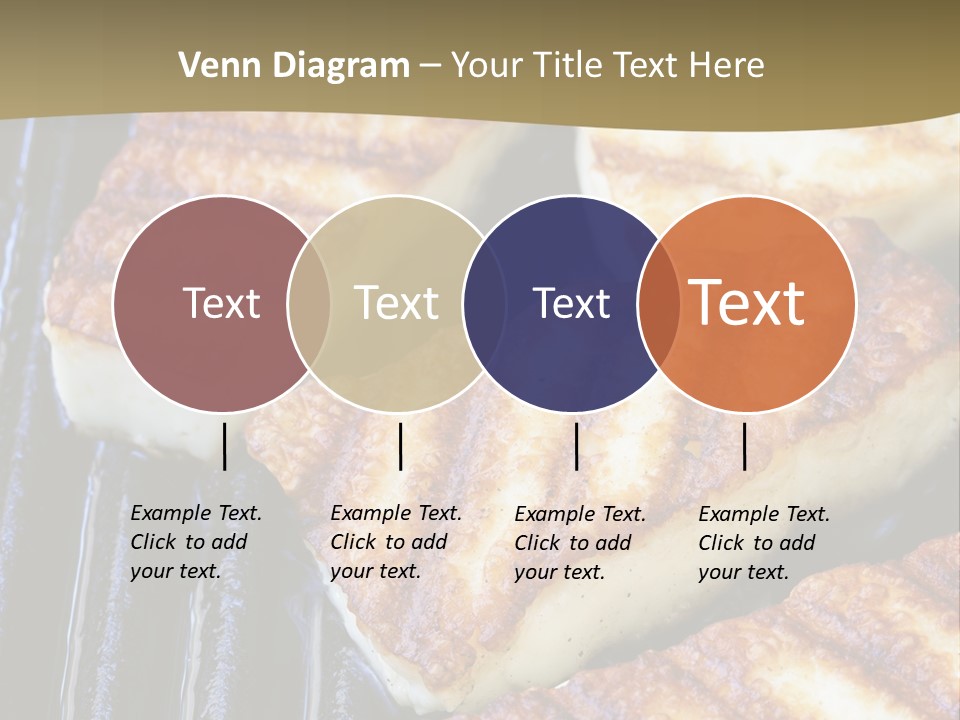 Grilling Saganaki Food PowerPoint Template