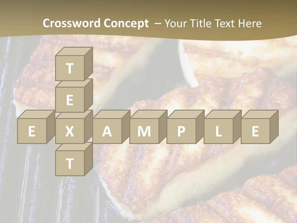 Grilling Saganaki Food PowerPoint Template