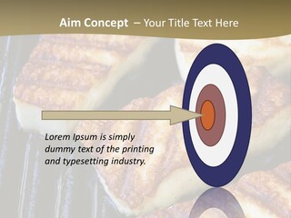 Grilling Saganaki Food PowerPoint Template